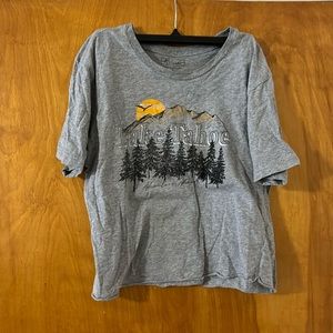 Miken Flow Gray Lake Tahoe Adventure Ahead T-shirt Size Medium